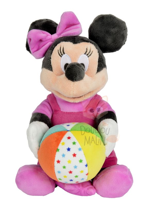  minnie souris boîte à musique balle rose 
